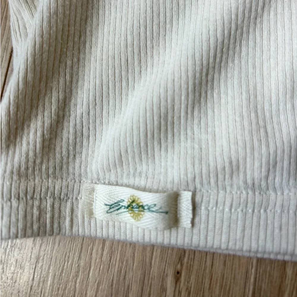 VINTAGE ENHANCE 90s Ribbed 100% Cotton Bralette Lounge Bra Brami Lagenlook Sz L
